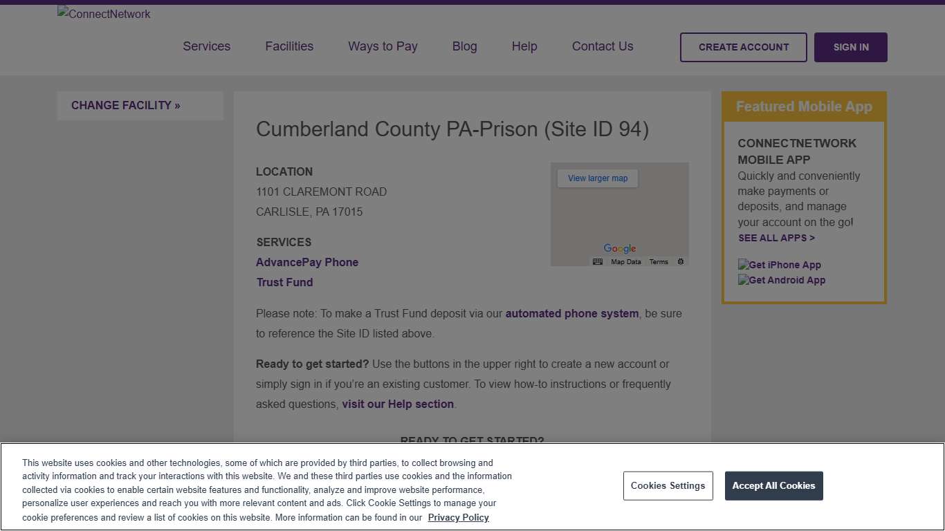 Cumberland County PA-Prison ConnectNetwork