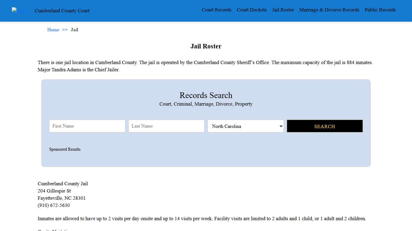 Jail Roster Cumberland County Court